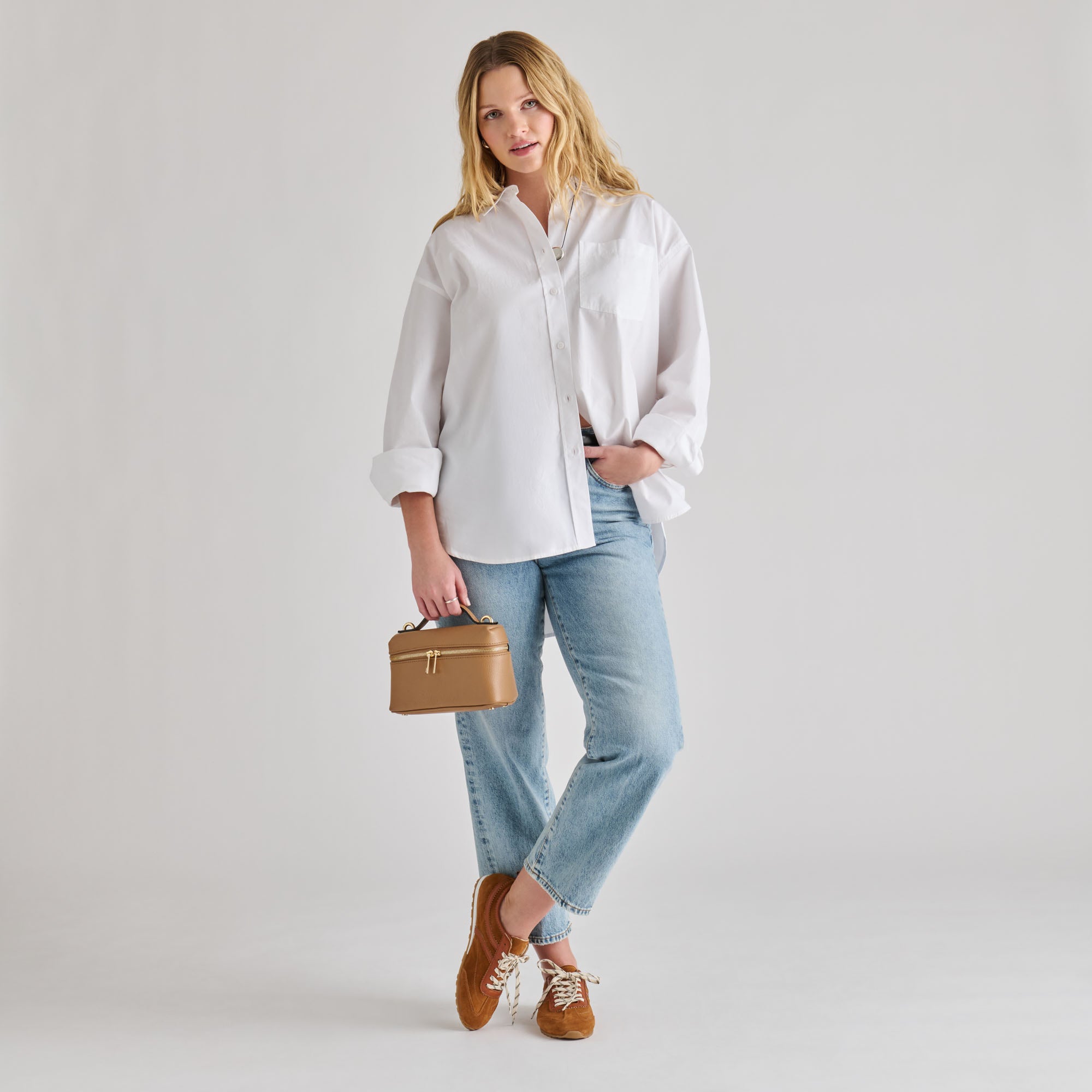LEONY CROSSBODY TAN LEATHER - view 9