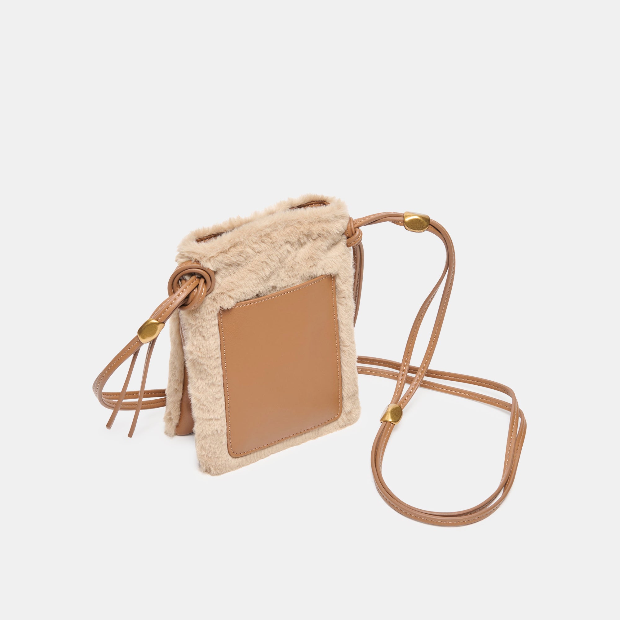 LYRIK CROSSBODY MID BROWN FAUX FUR - view 2