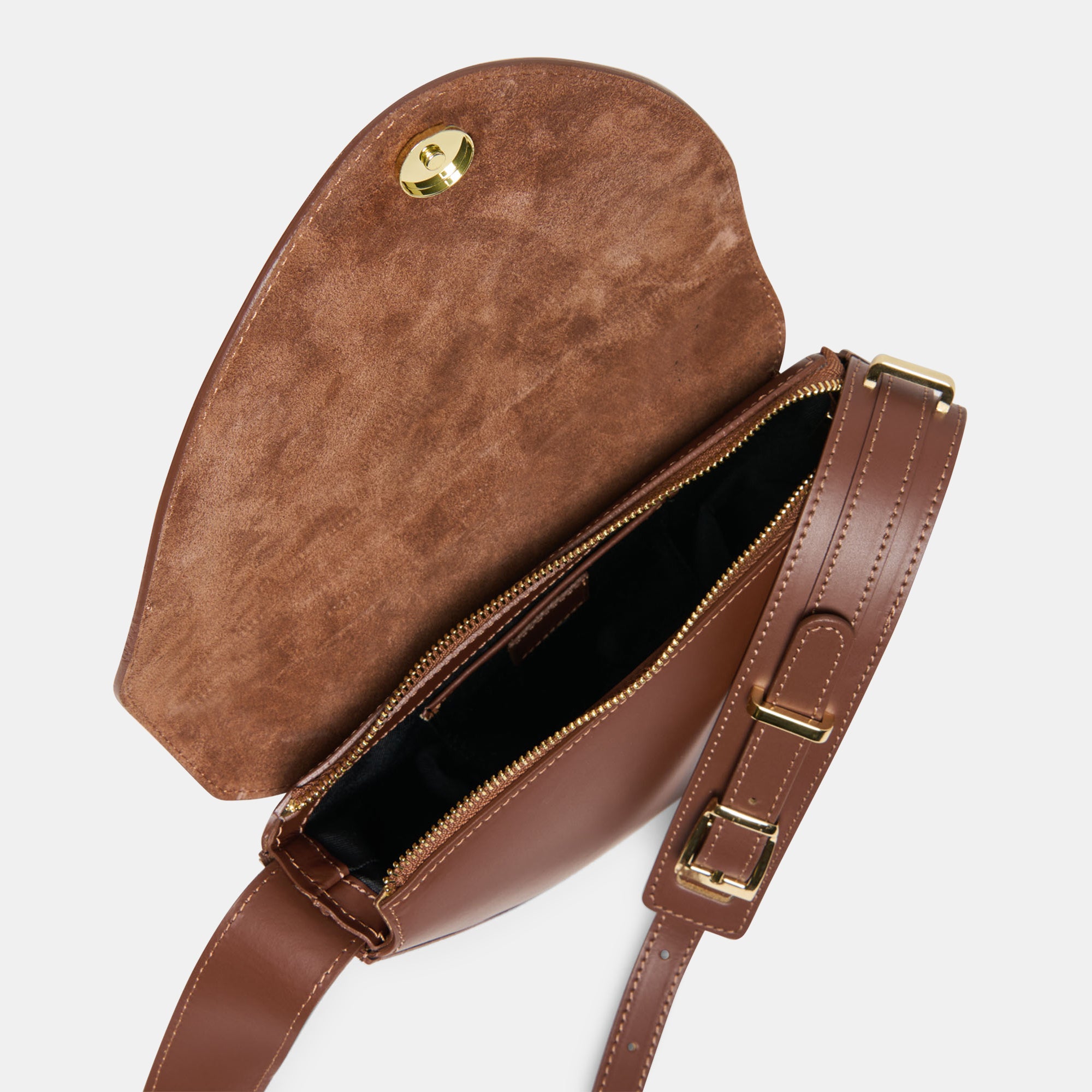 SABINE SHOULDER BAG BROWN LEATHER - view 5