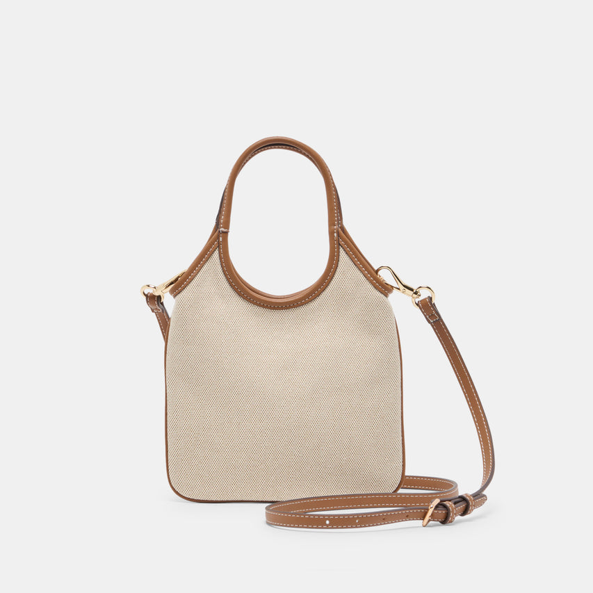 SYLVENE Natural Canvas Removable Crossbody Handbag | Dolce Vita
