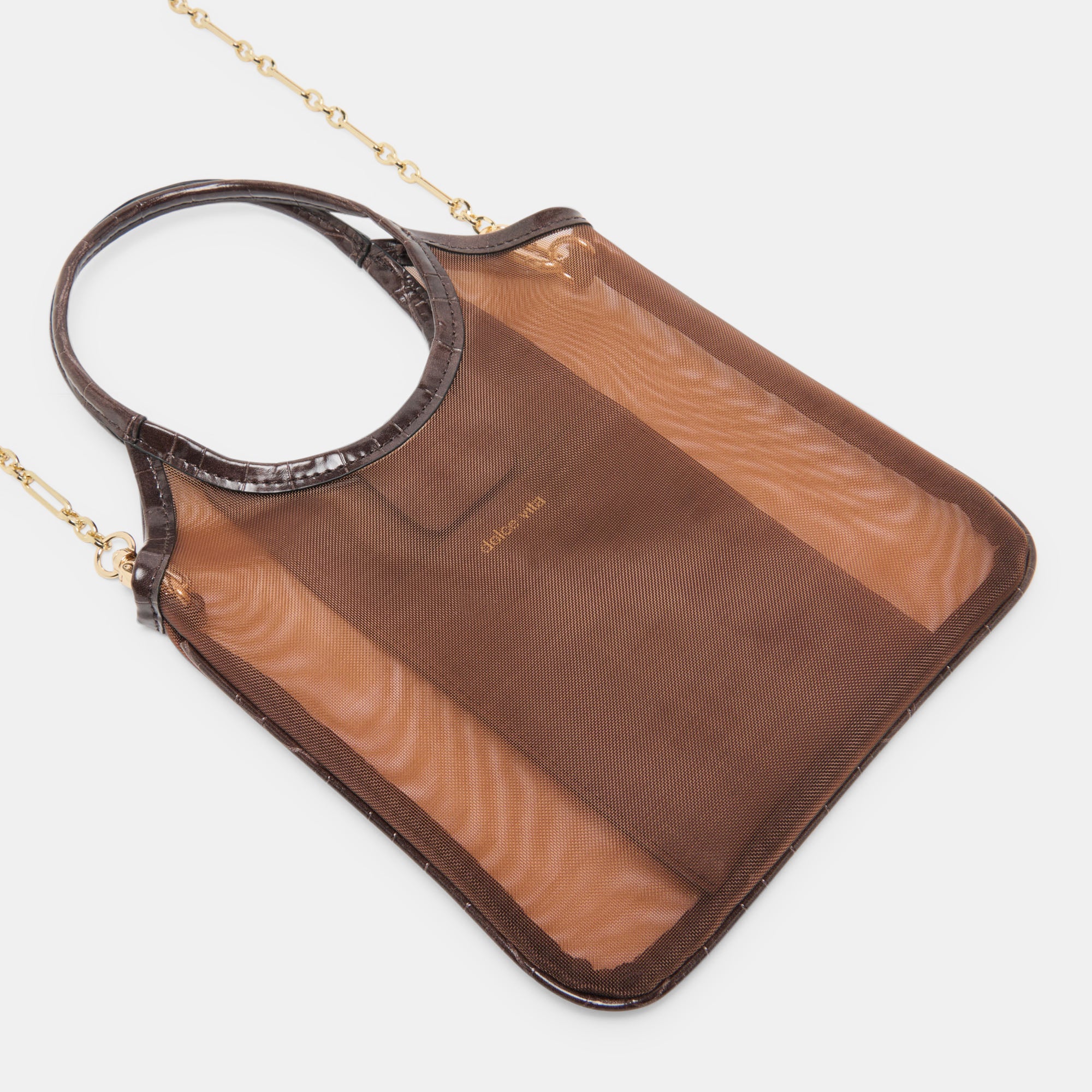 SYLVENE CROSSBODY CHOCOLATE MESH - view 3