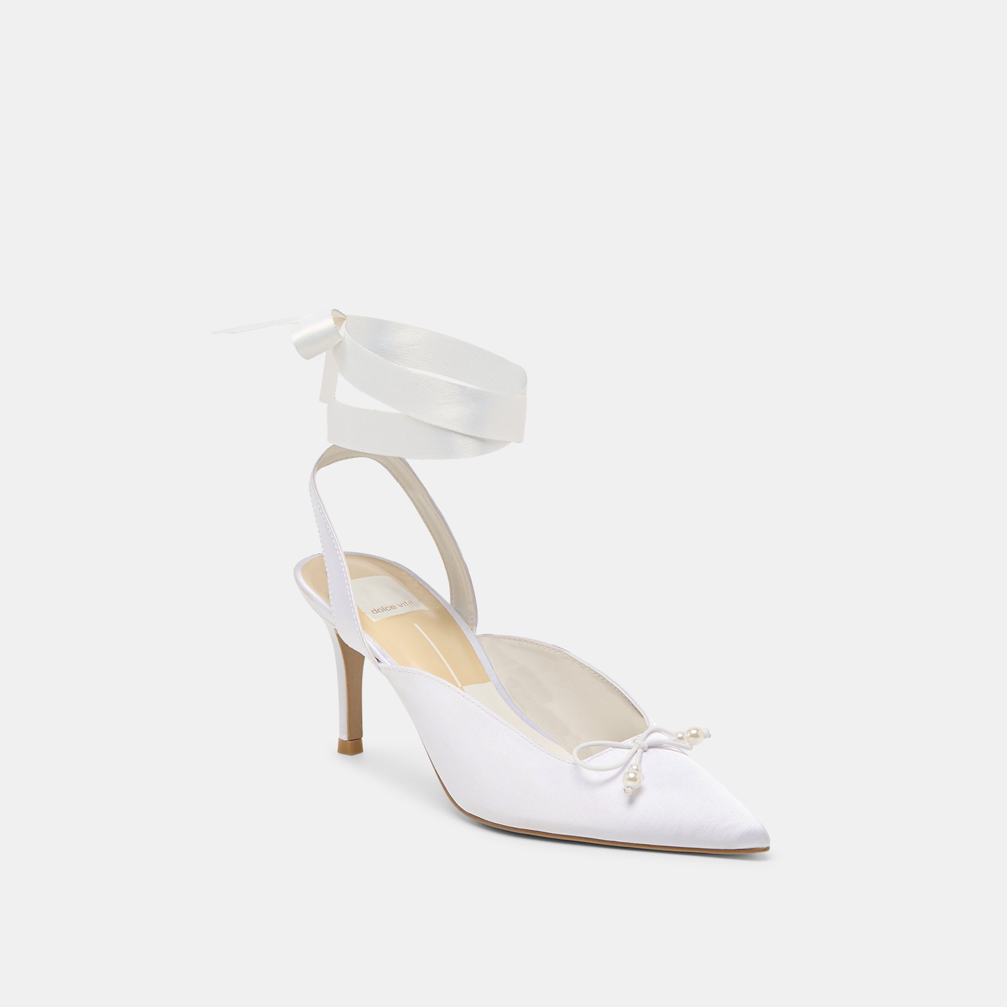 EFORA HEELS TRUE WHITE SATIN - view 3