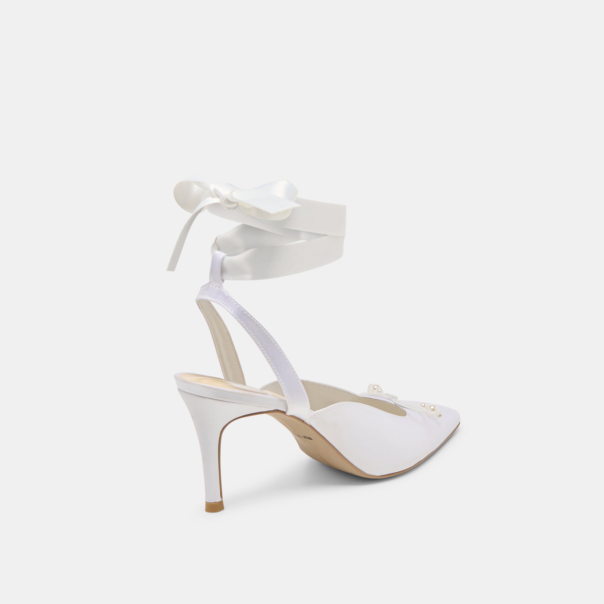 EFORA HEELS TRUE WHITE SATIN - view 5