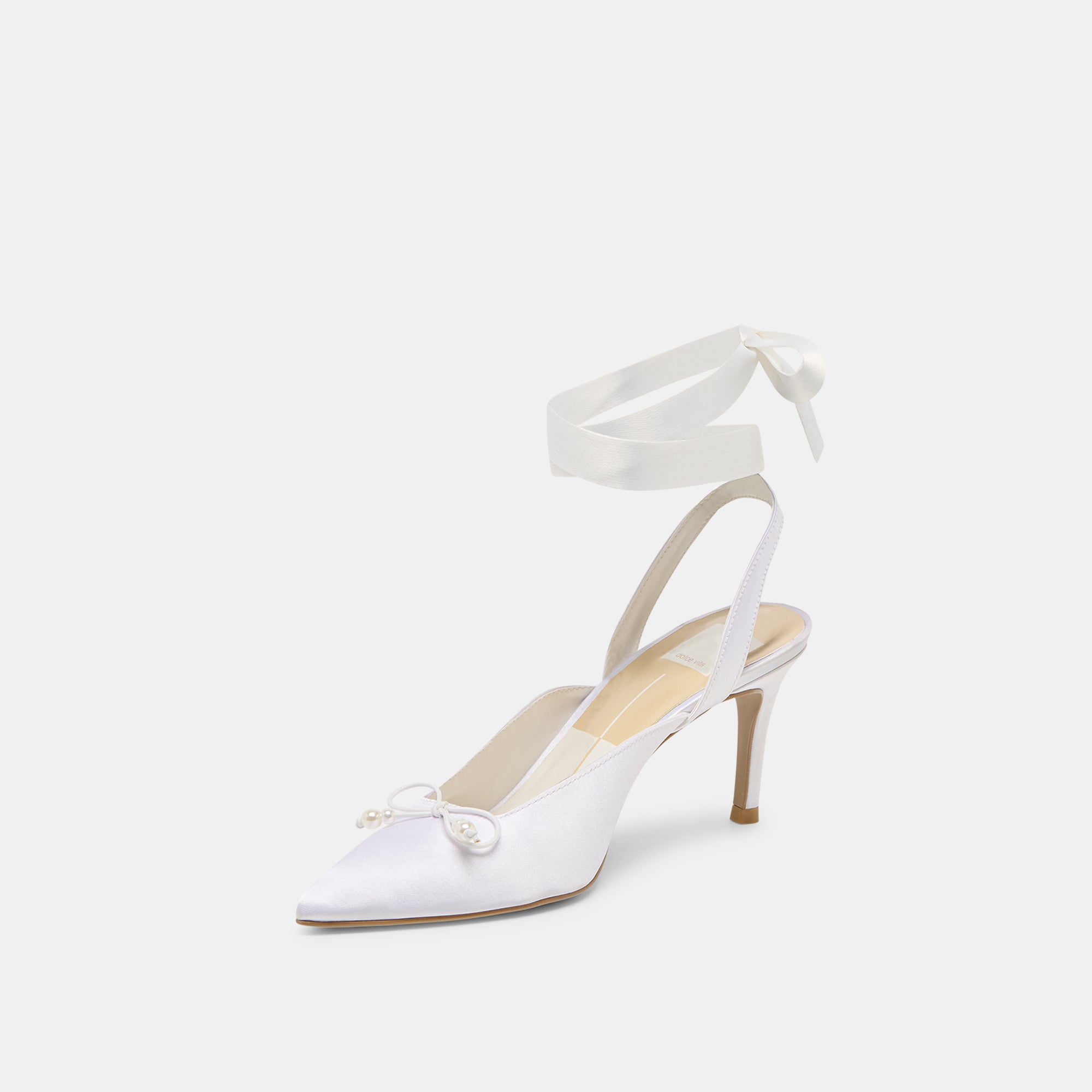 EFORA HEELS TRUE WHITE SATIN - view 7