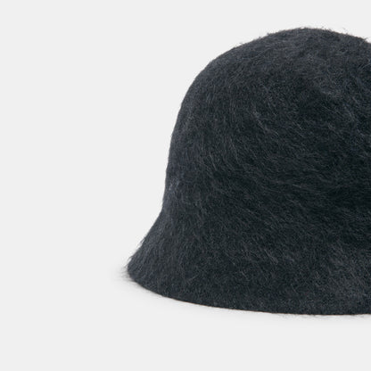 EYELASH BUCKET HAT BLACK
