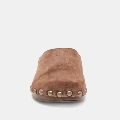 ALANIS FLATS BROWN SUEDE