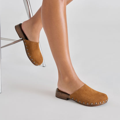 ALANIS FLATS CHESTNUT SUEDE