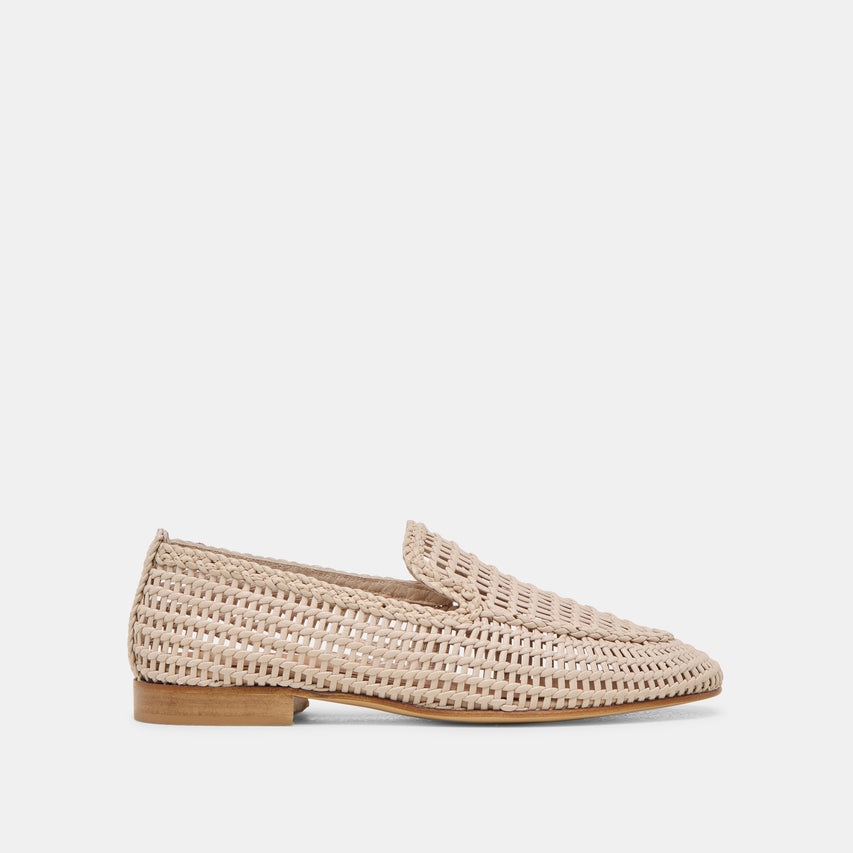 ARMOND FLATS BONE WOVEN LEATHER