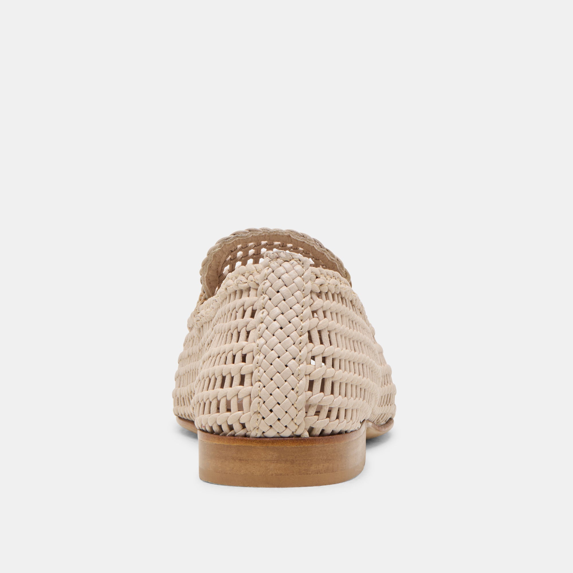 ARMOND FLATS BONE WOVEN LEATHER