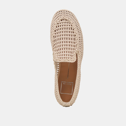 ARMOND FLATS BONE WOVEN LEATHER