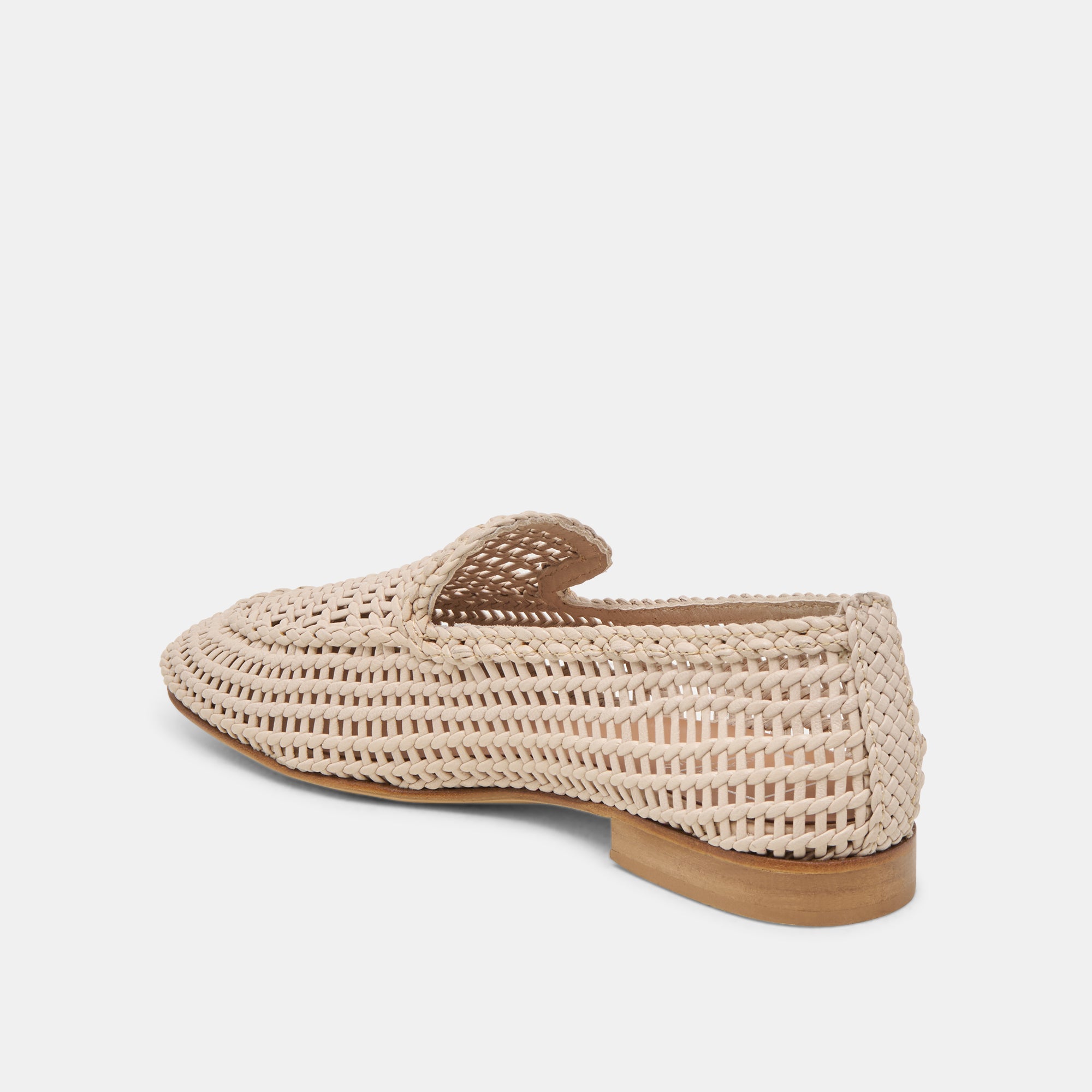 ARMOND FLATS BONE WOVEN LEATHER
