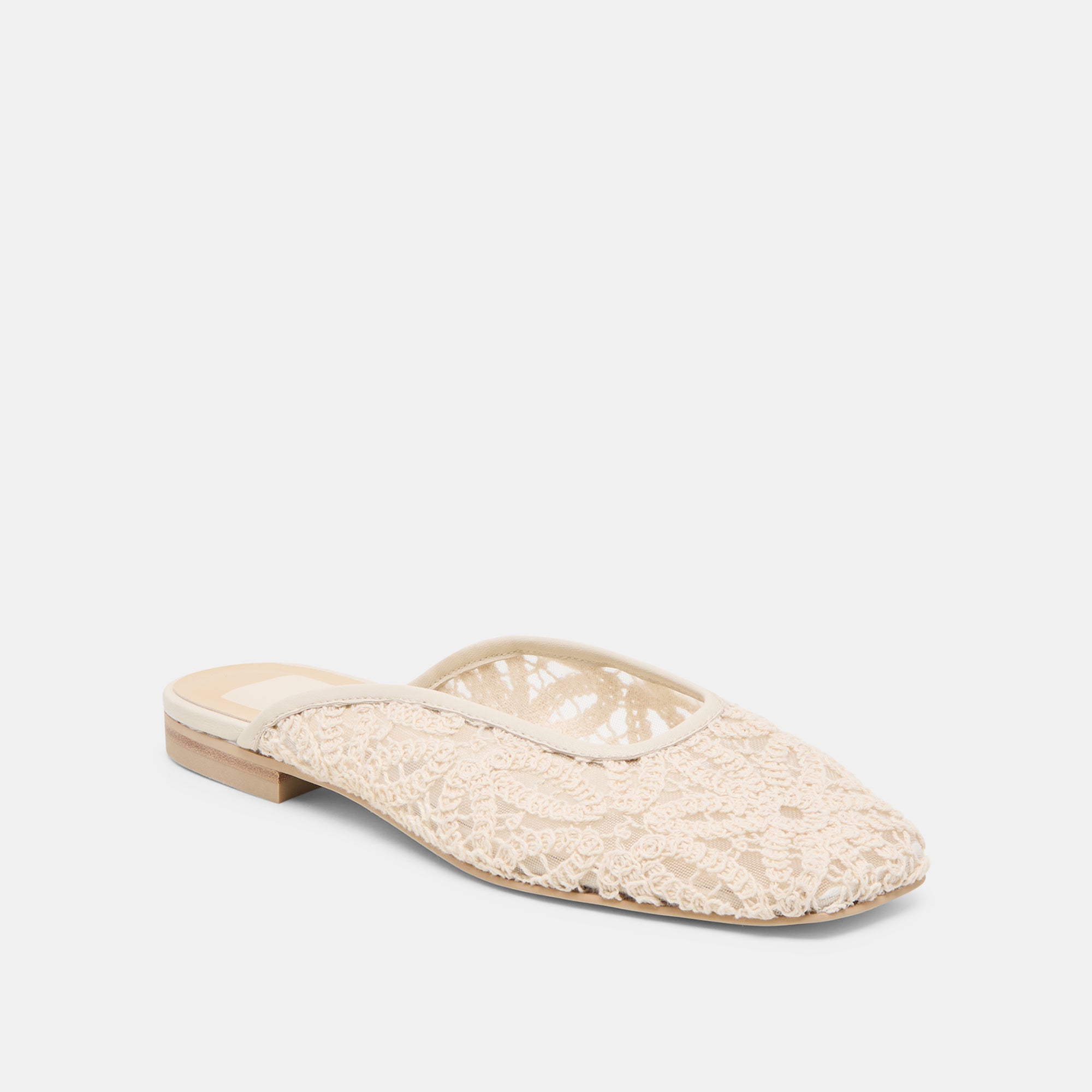 AUBRIE FLATS IVORY MACRAME MESH - view 2