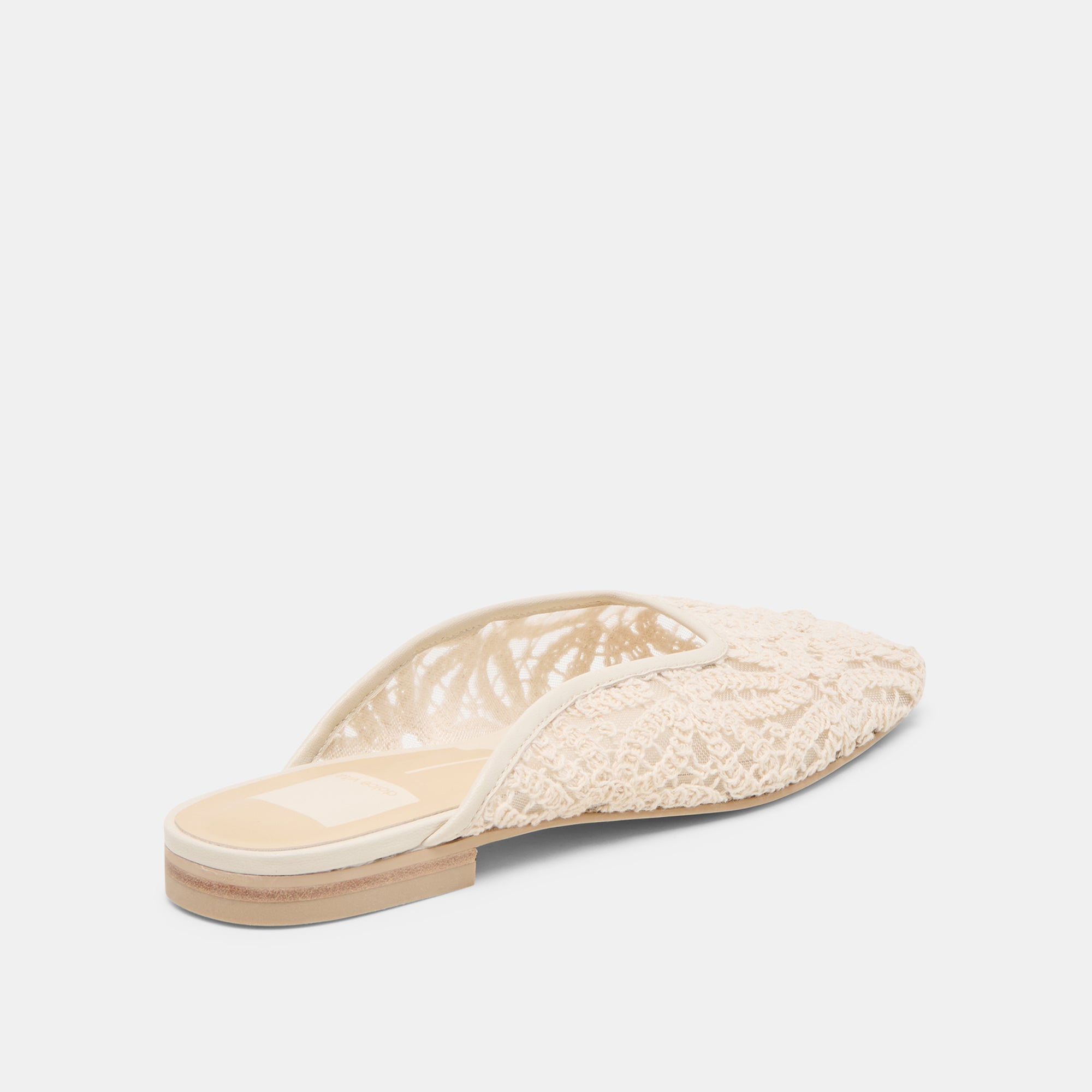 AUBRIE FLATS IVORY MACRAME MESH - view 3