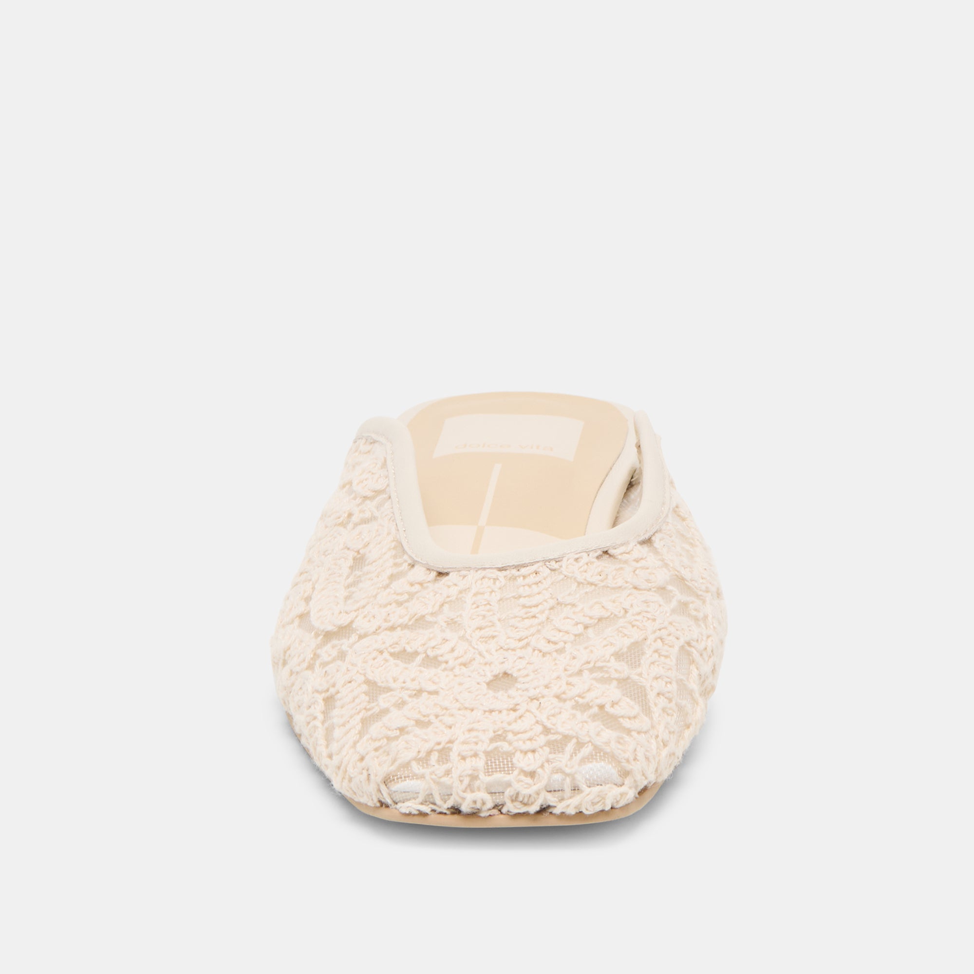 AUBRIE FLATS IVORY MACRAME MESH - view 6