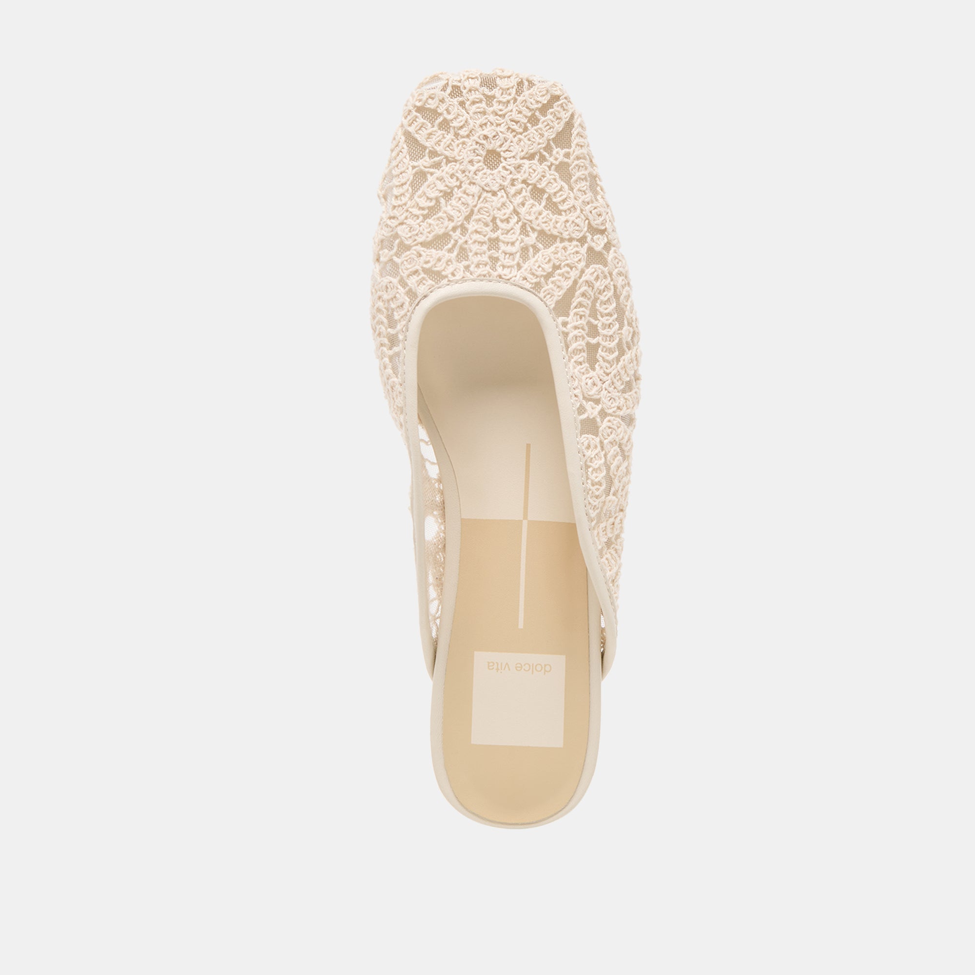 AUBRIE FLATS IVORY MACRAME MESH - view 8