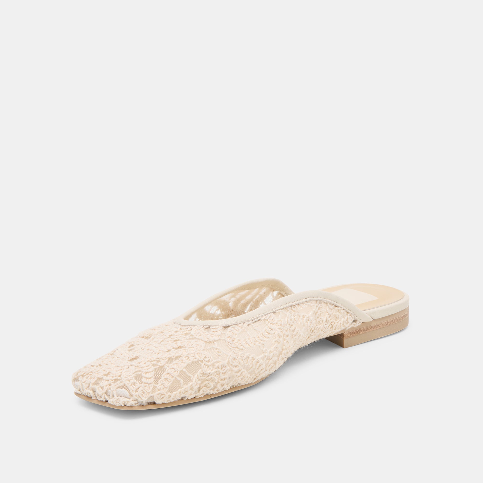 AUBRIE FLATS IVORY MACRAME MESH - view 4