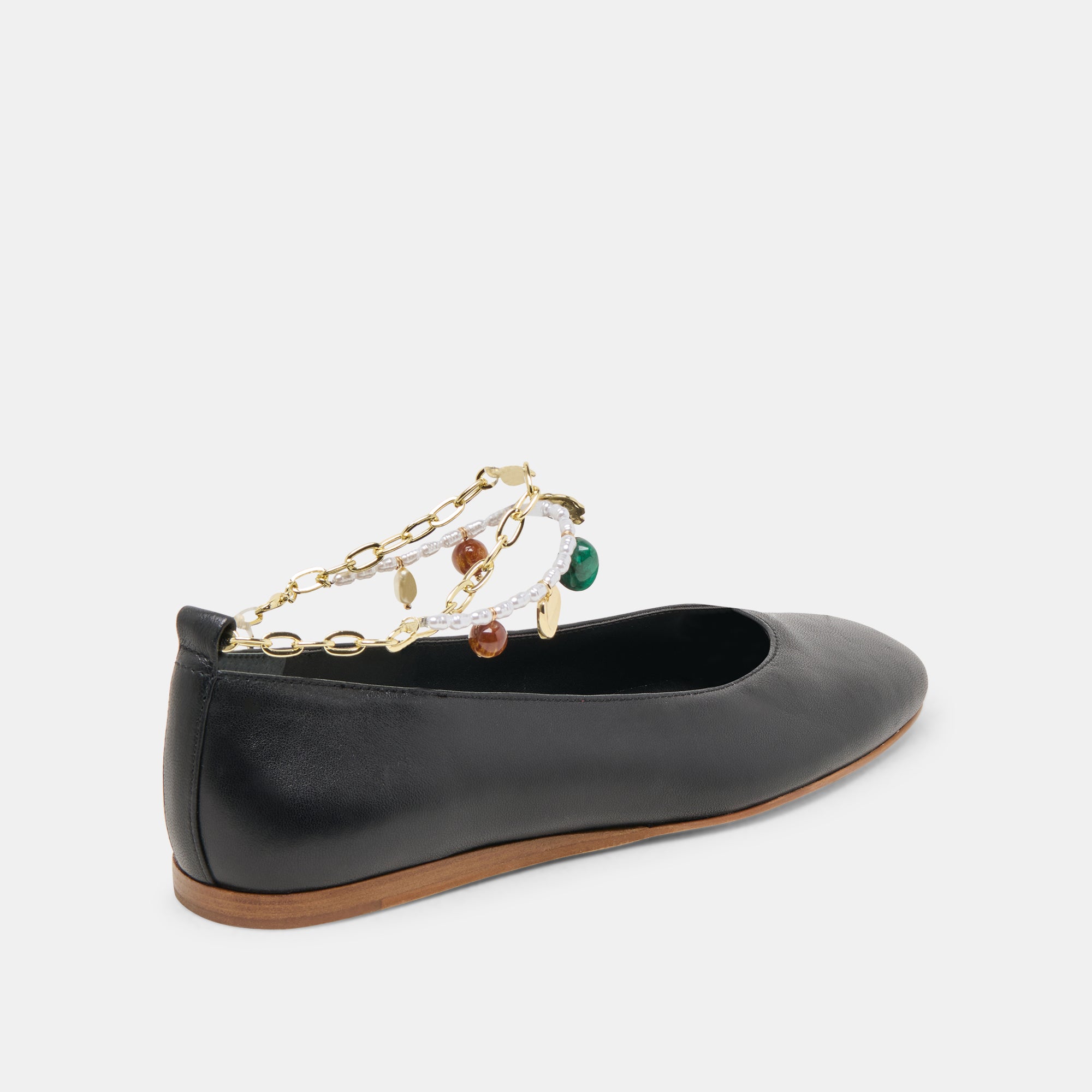 BAIDEN BALLET FLATS BLACK LEATHER - view 3