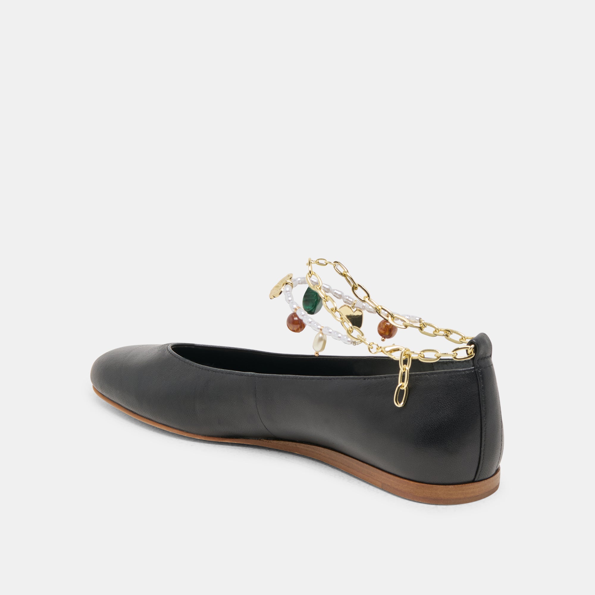 BAIDEN BALLET FLATS BLACK LEATHER - view 5