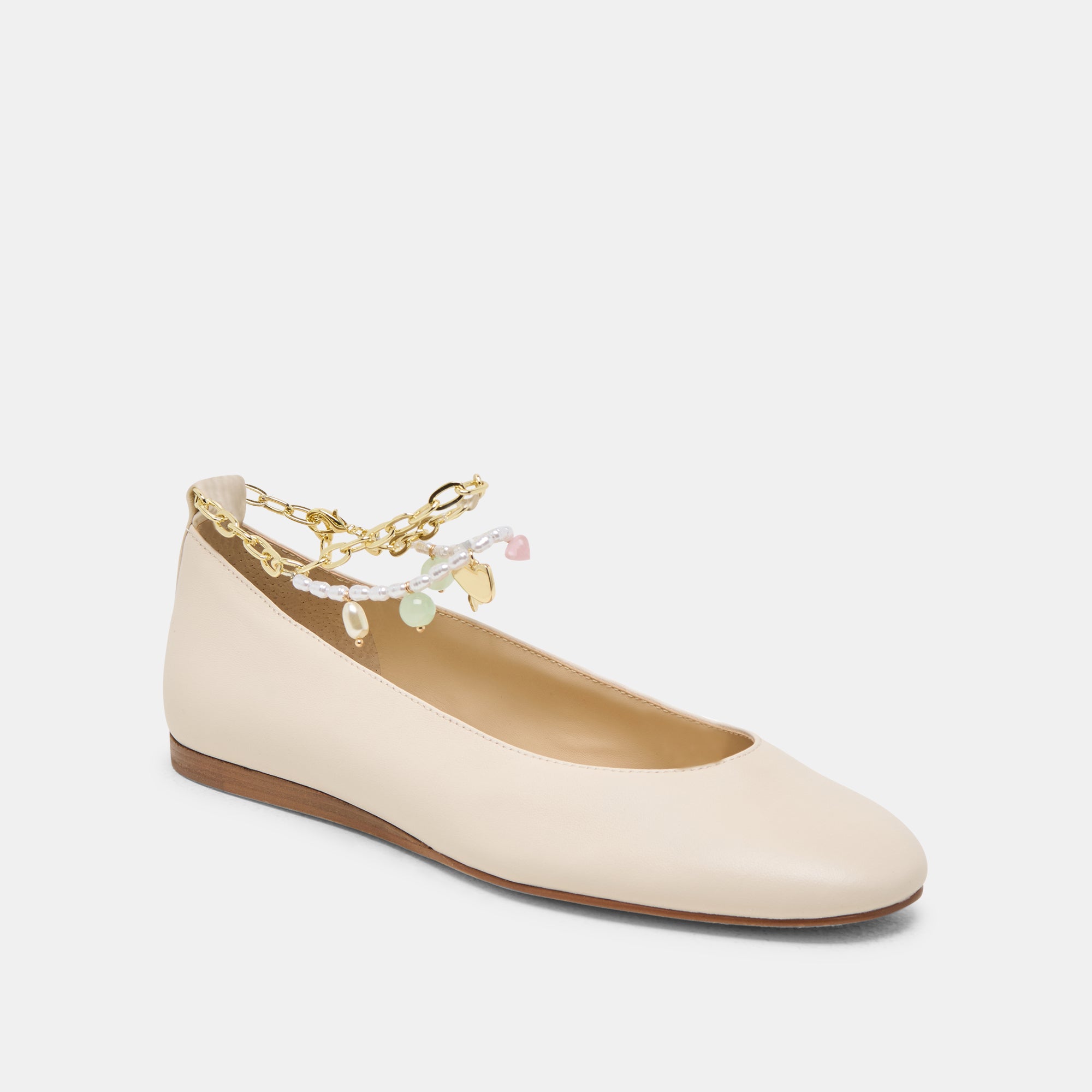 BAIDEN BALLET FLATS BONE LEATHER - view 3
