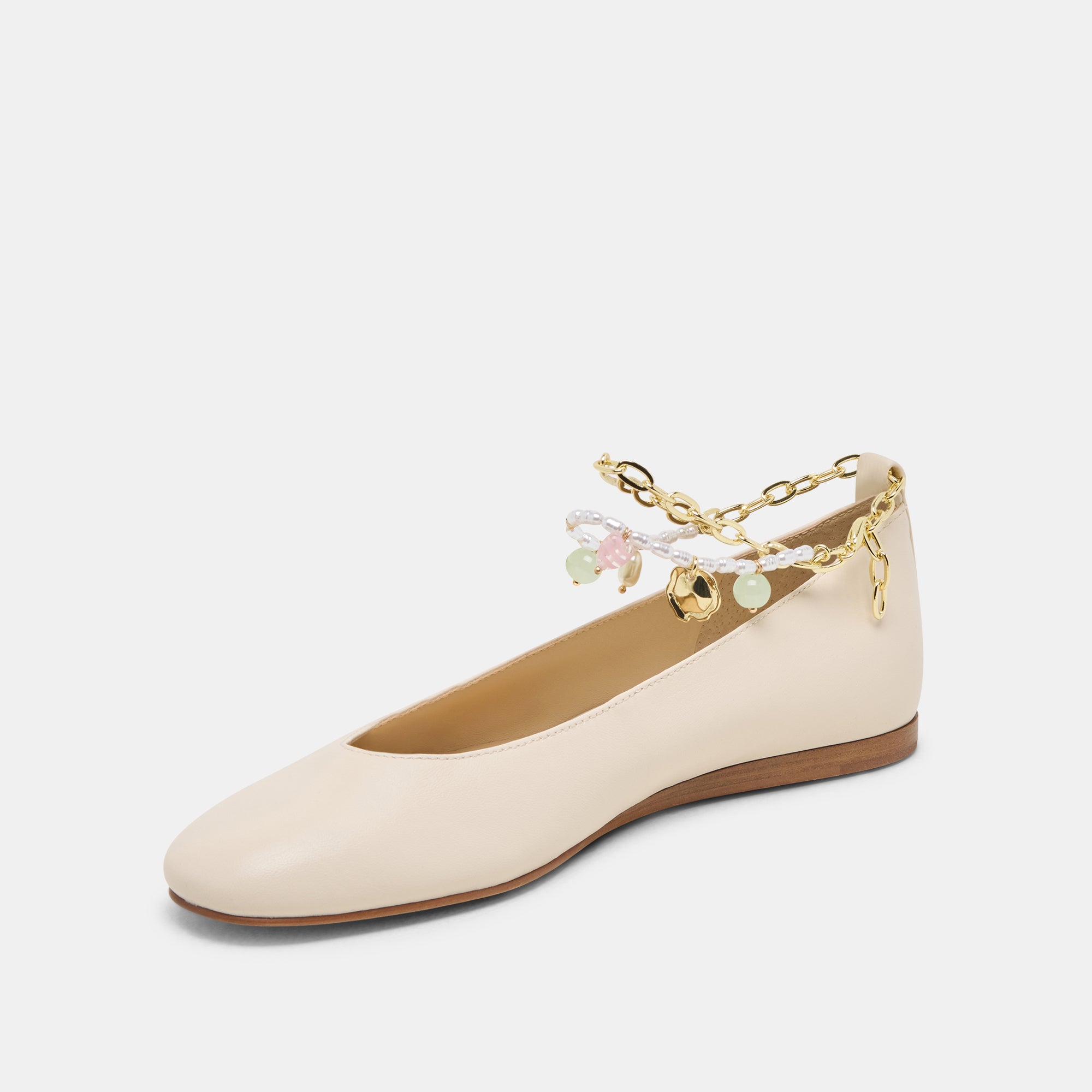 BAIDEN BALLET FLATS BONE LEATHER - view 6