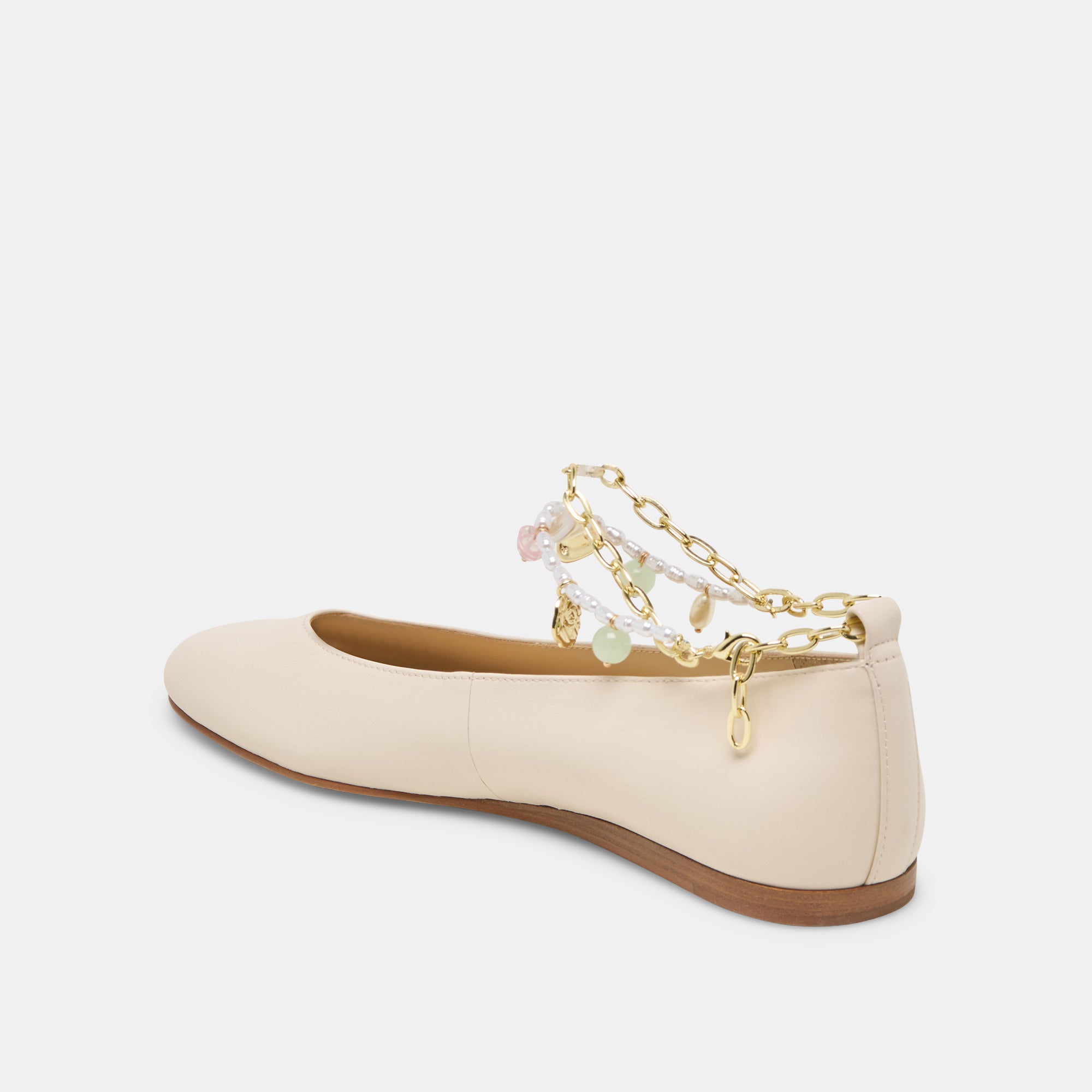 BAIDEN BALLET FLATS BONE LEATHER - view 7