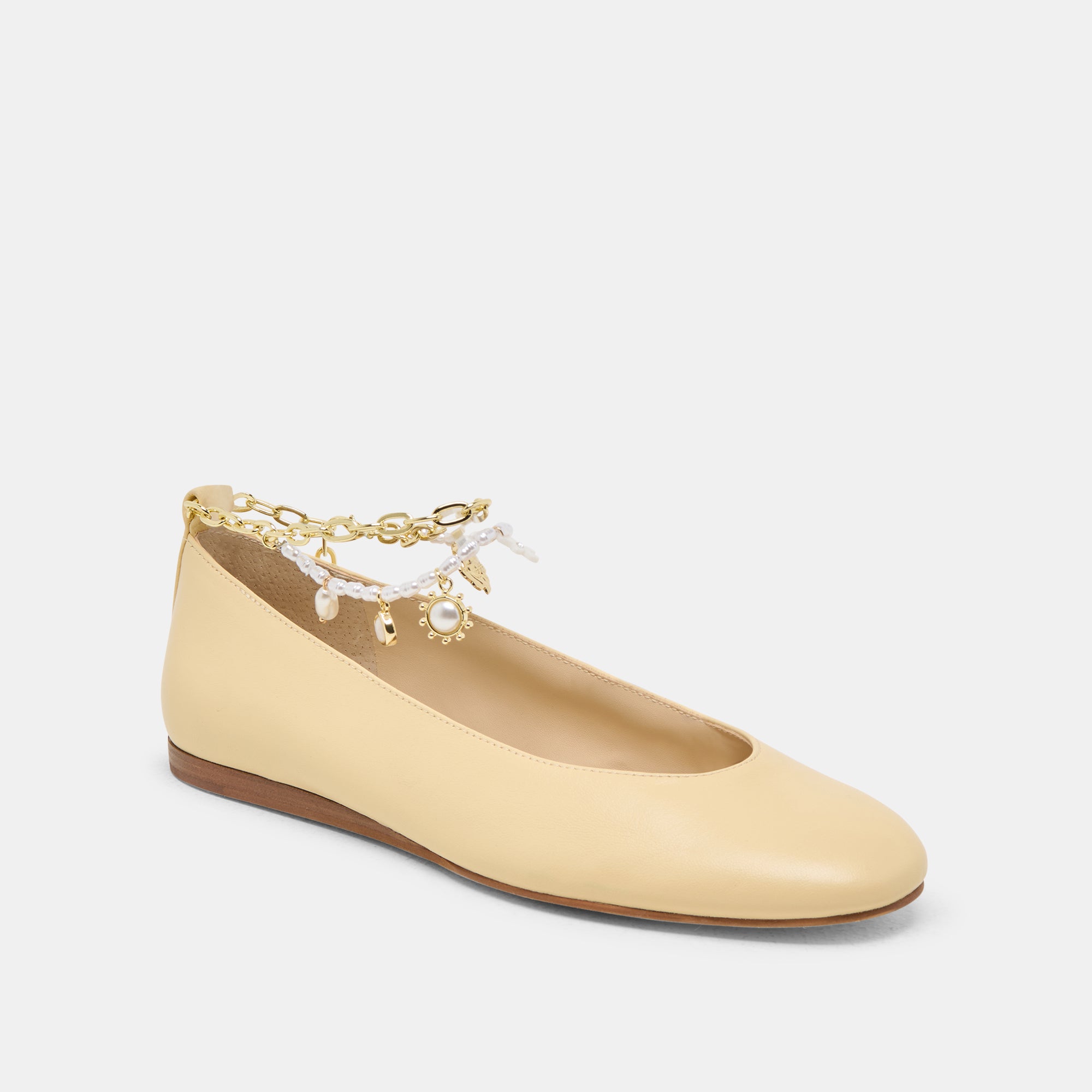 BAIDEN BALLET FLATS WARM NATURAL LEATHER - view 3