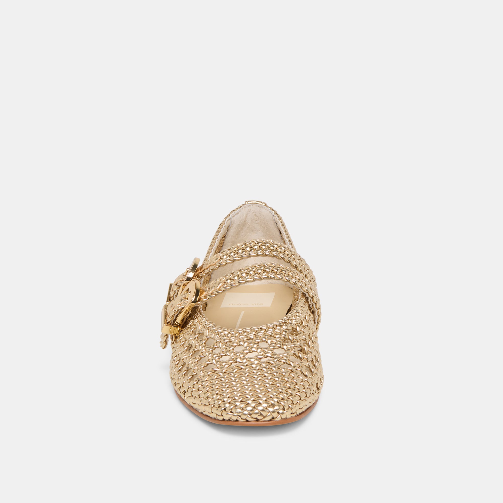 BAYLEE WOVEN BALLET FLATS GOLD WOVEN STELLA - view 8
