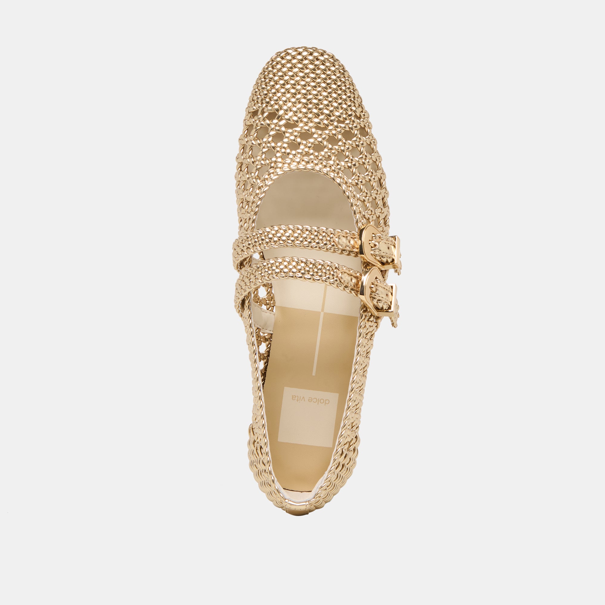 BAYLEE WOVEN BALLET FLATS GOLD WOVEN STELLA - view 10
