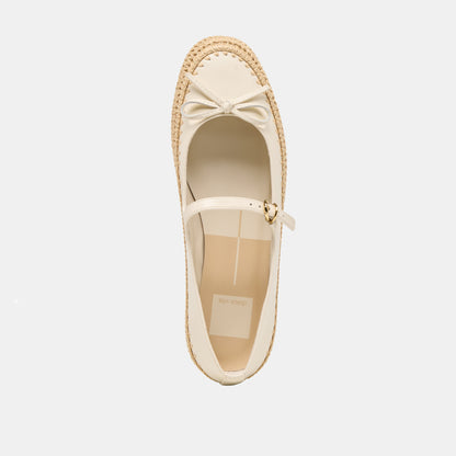 BETONY BALLET FLATS OFF WHITE LEATHER