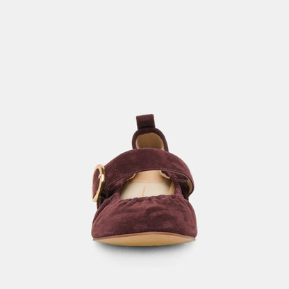 CAELY BALLET FLATS MULBERRY SUEDE
