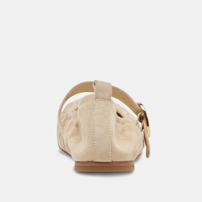 CAELY BALLET FLATS SESAME SUEDE