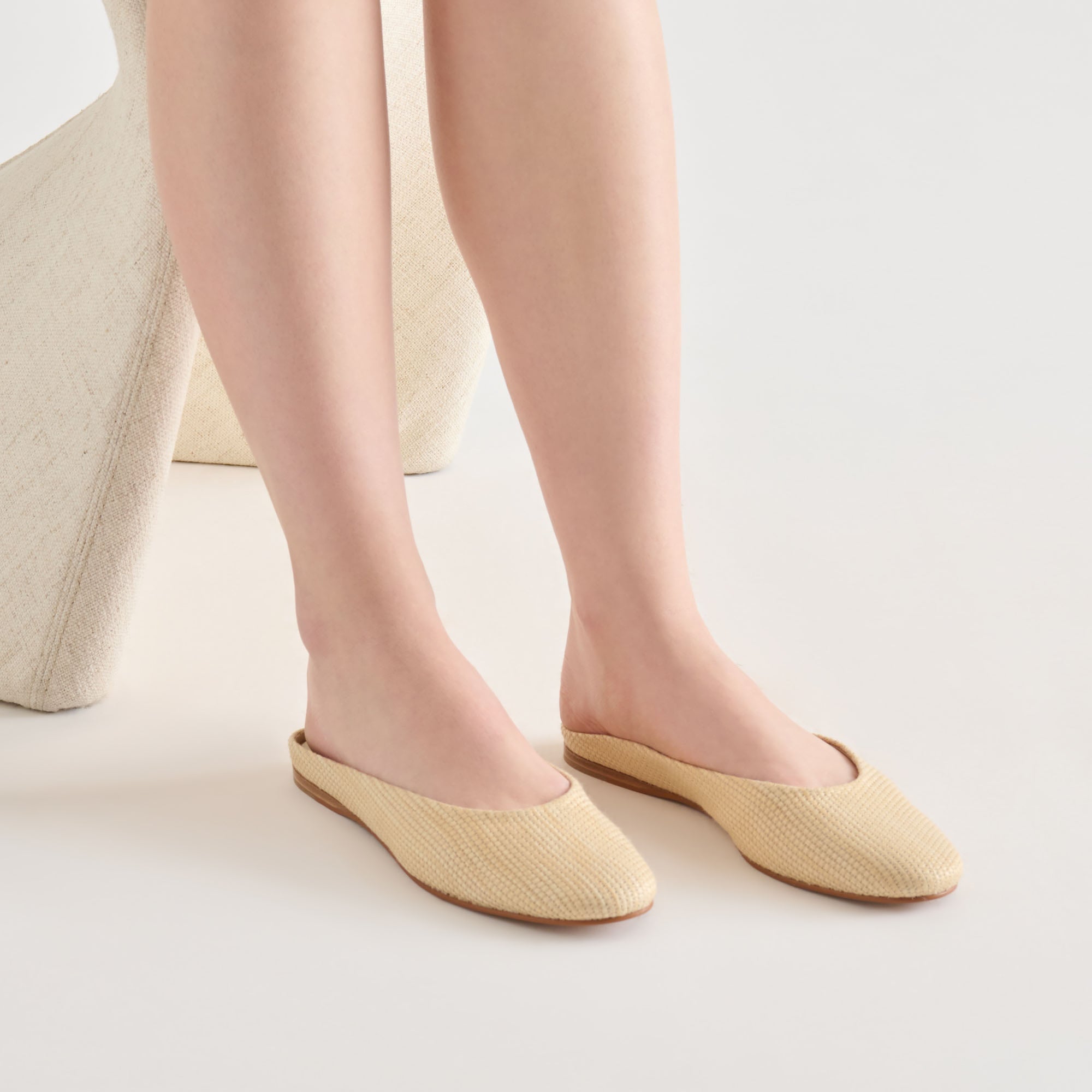 EILA FLATS LT NATURAL RAFFIA - view 3