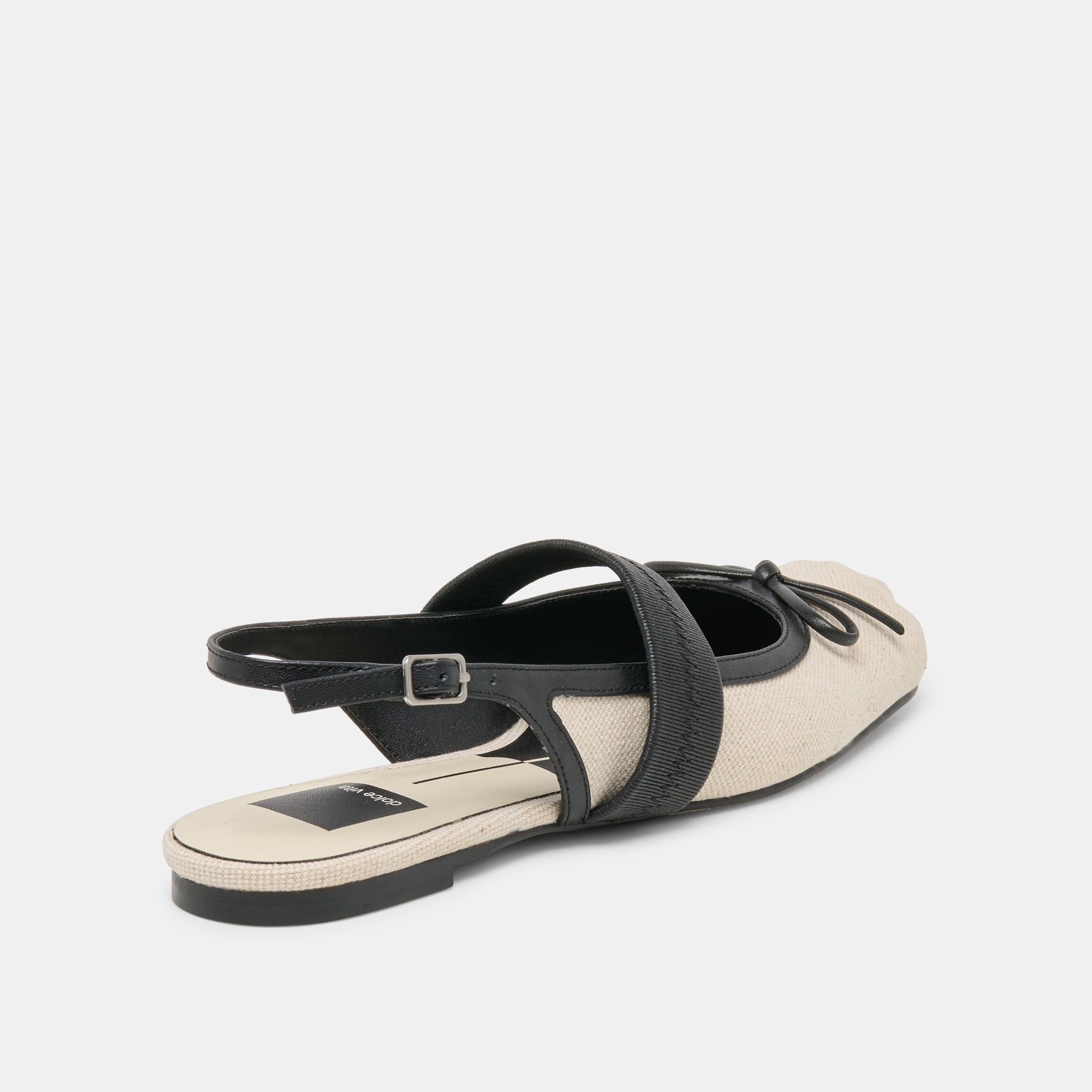 GRIFAN FLATS NATURAL BLACK LINEN - view 5