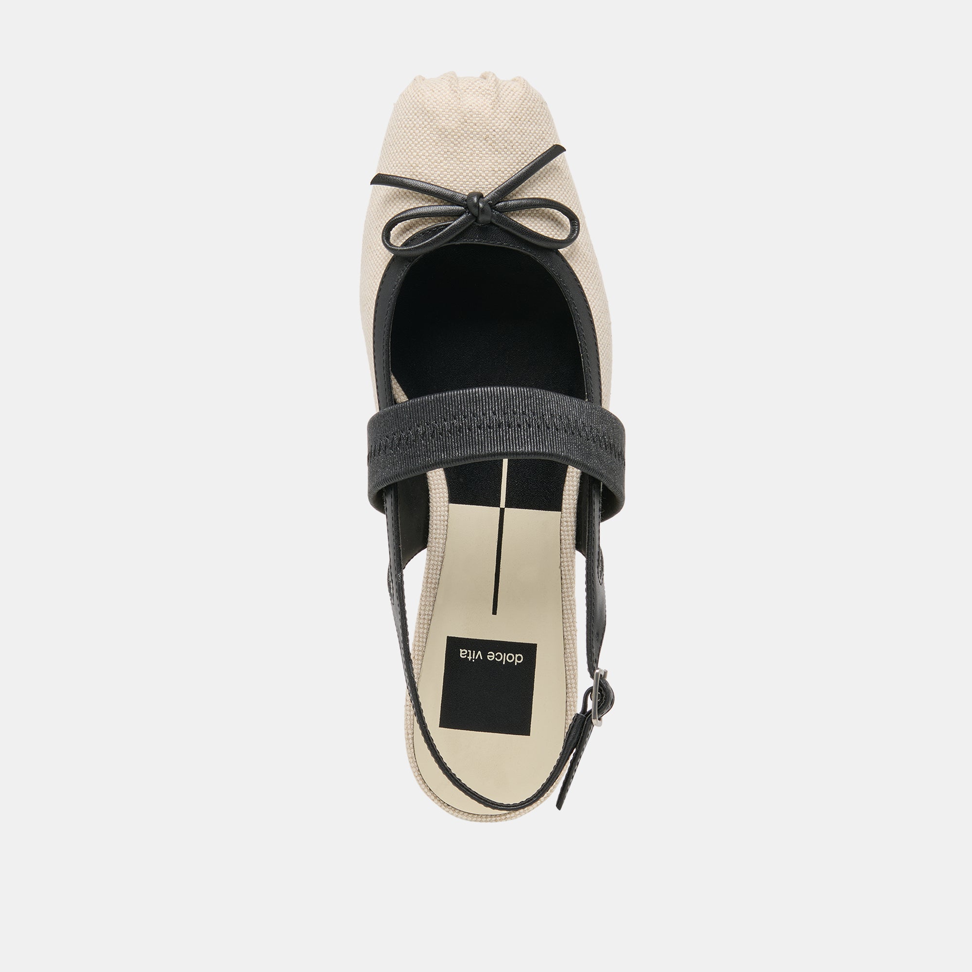 GRIFAN FLATS NATURAL BLACK LINEN - view 10