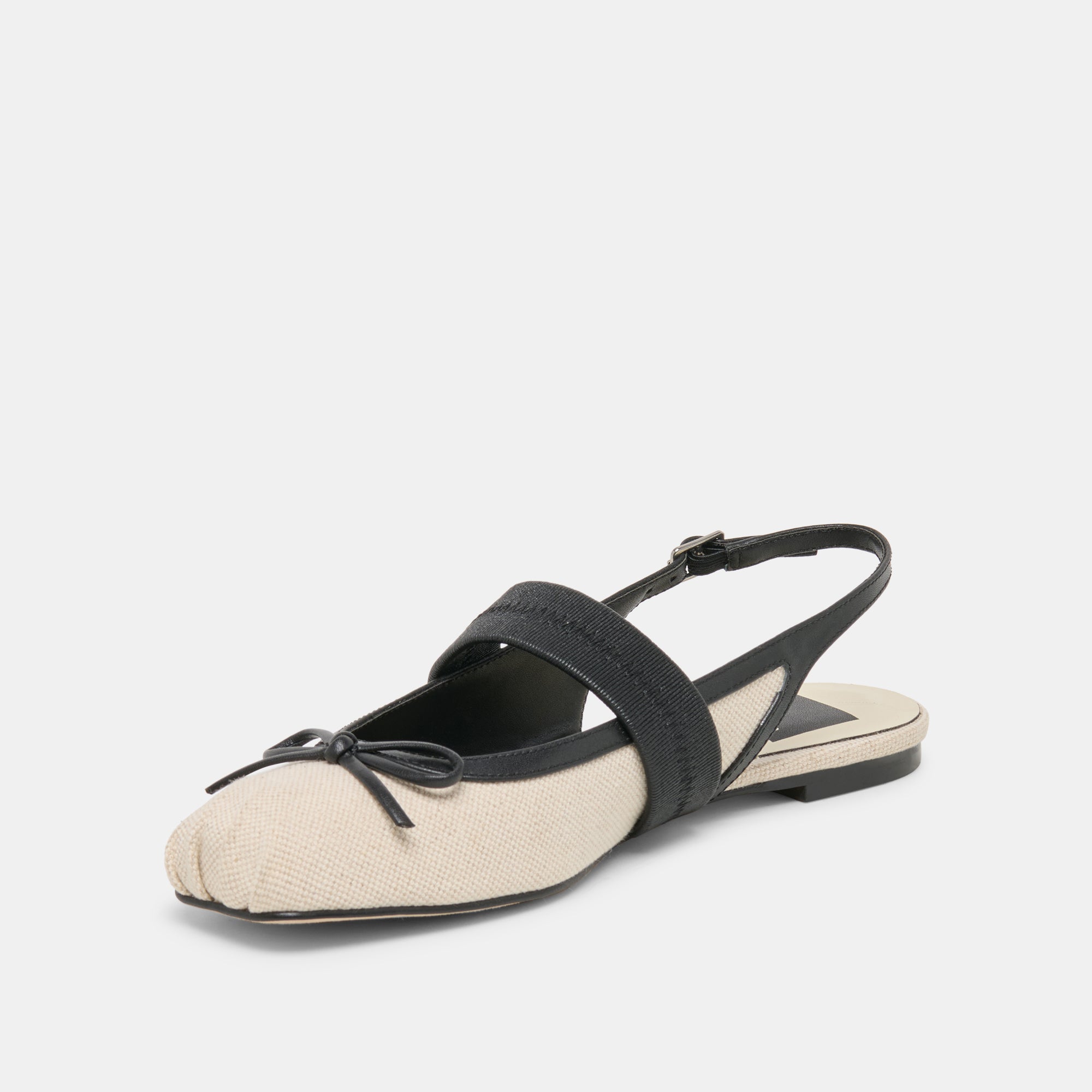 GRIFAN FLATS NATURAL BLACK LINEN - view 6