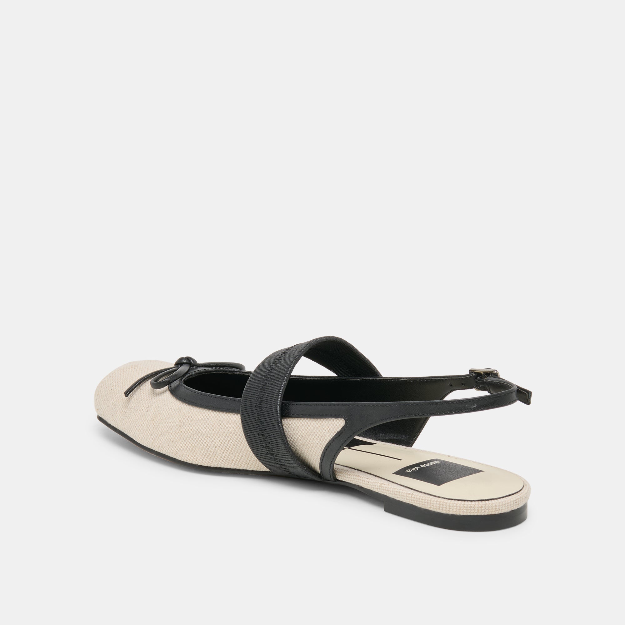 GRIFAN FLATS NATURAL BLACK LINEN - view 7