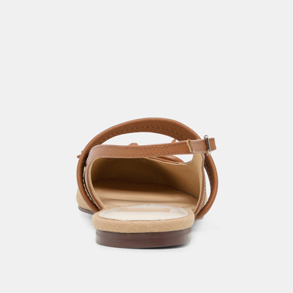 GRIFAN FLATS TAN MULTI FABRIC
