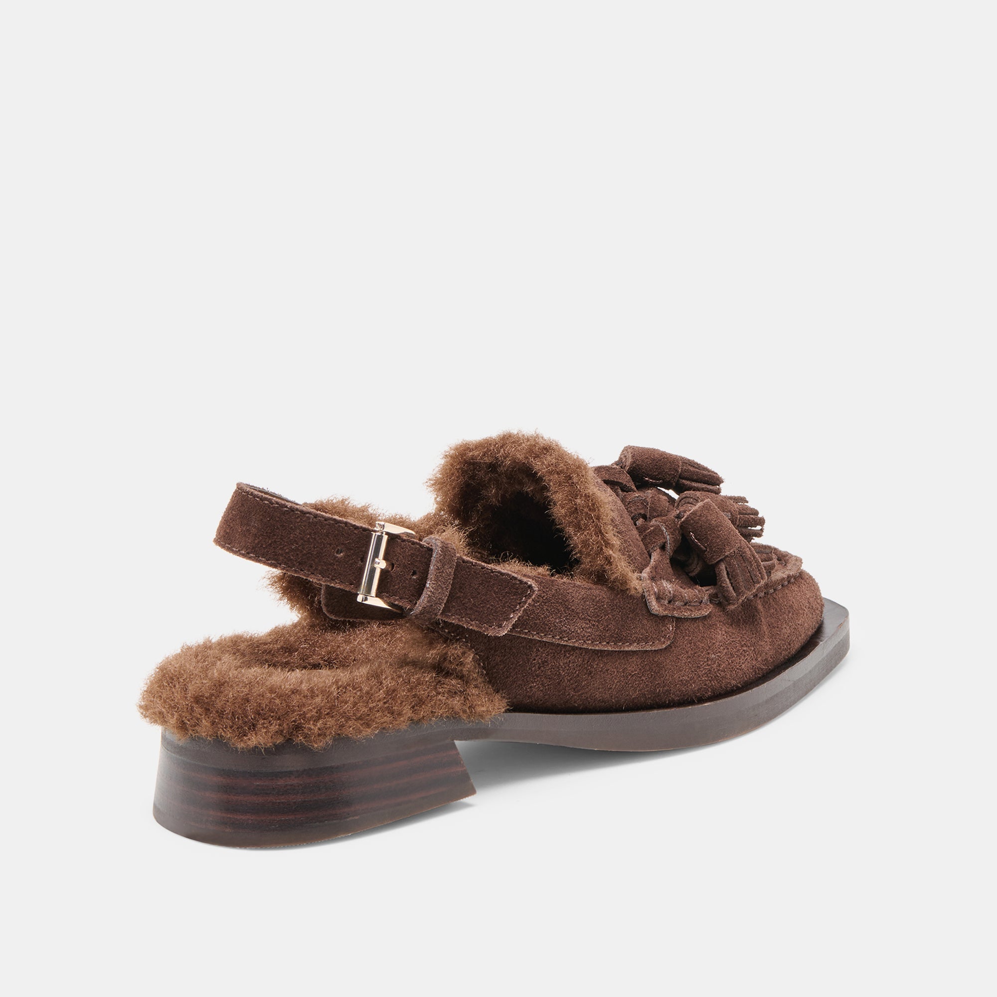 HAMLIT PLUSH LOAFERS DK BROWN SUEDE