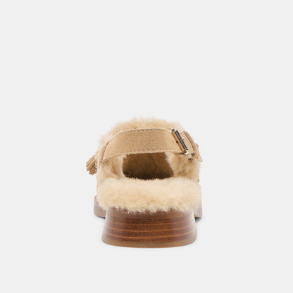HAMLIT PLUSH LOAFERS DK TAUPE SUEDE