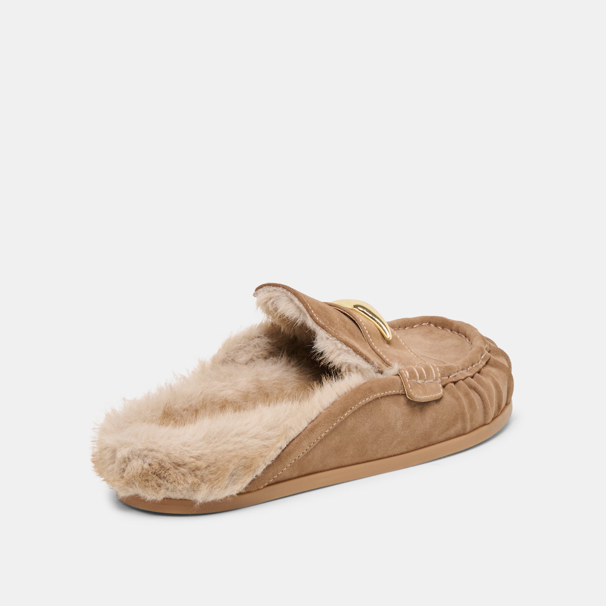 JODERO PLUSH FLATS MUSHROOM SUEDE