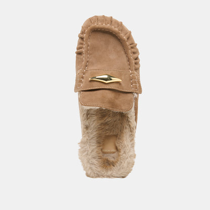 JODERO PLUSH FLATS MUSHROOM SUEDE