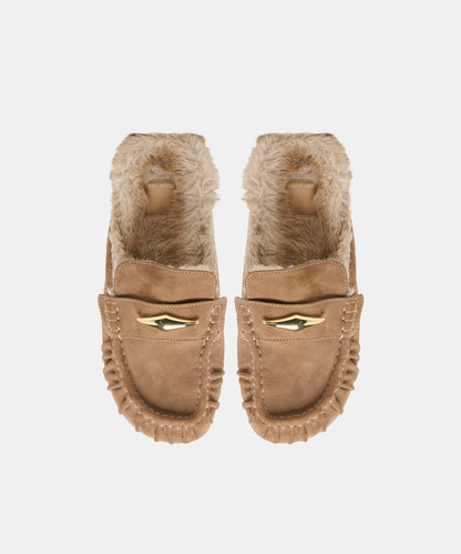 JODERO PLUSH FLATS MUSHROOM SUEDE