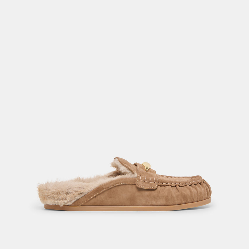 JODERO PLUSH FLATS MUSHROOM SUEDE