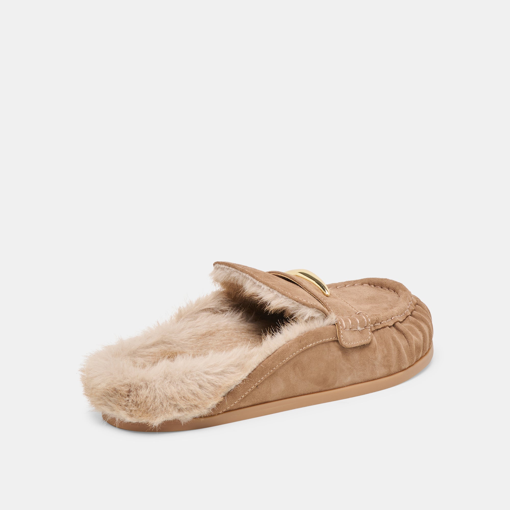 JODERO PLUSH FLATS MUSHROOM SUEDE