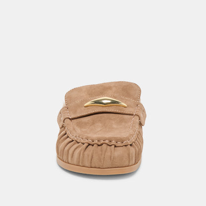 JODERO PLUSH FLATS MUSHROOM SUEDE