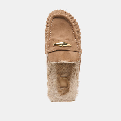 JODERO PLUSH FLATS MUSHROOM SUEDE