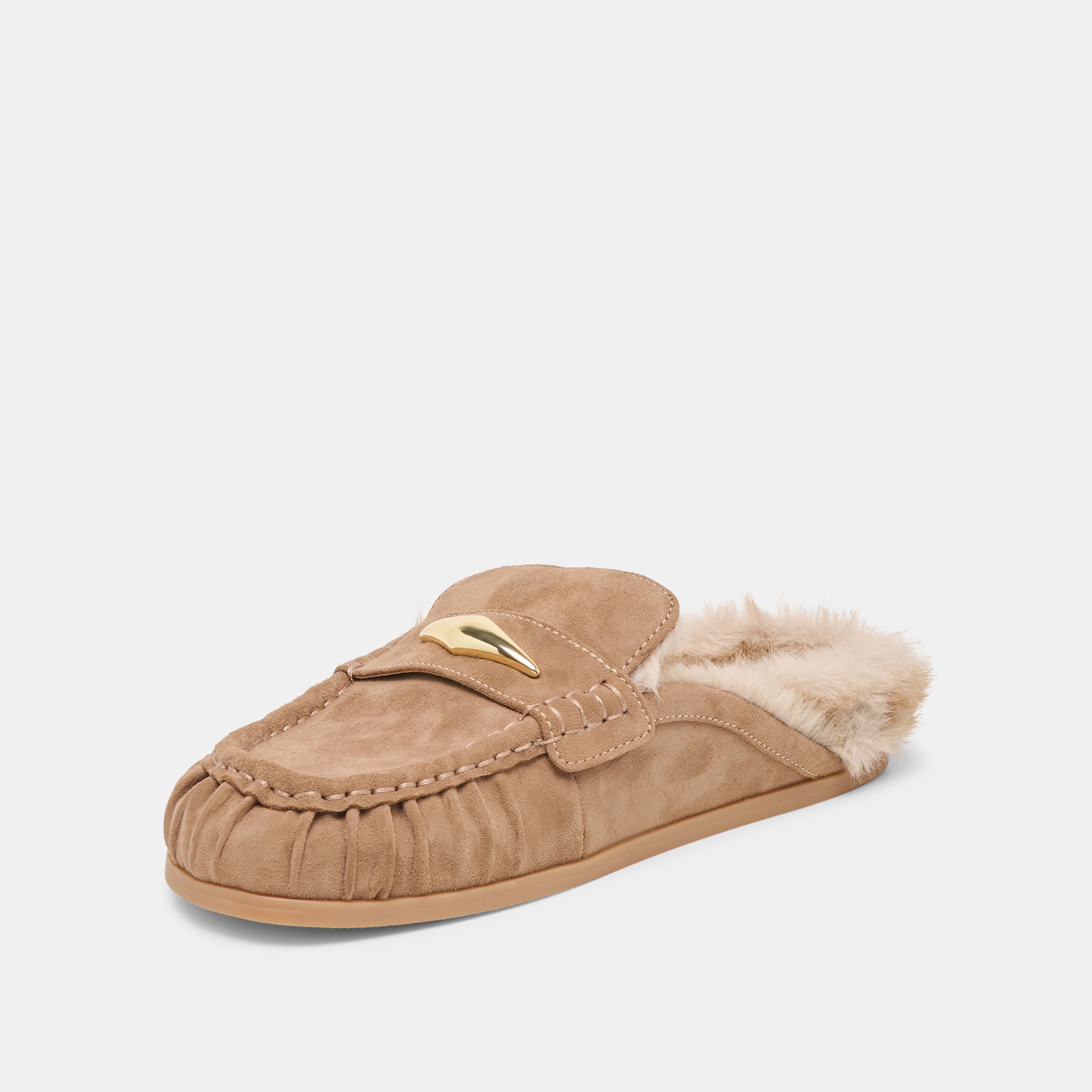JODERO PLUSH FLATS MUSHROOM SUEDE