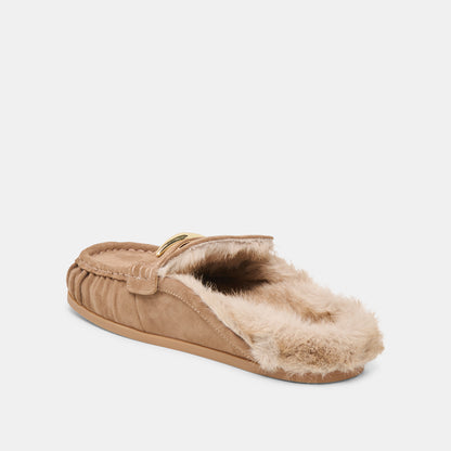 JODERO PLUSH FLATS MUSHROOM SUEDE