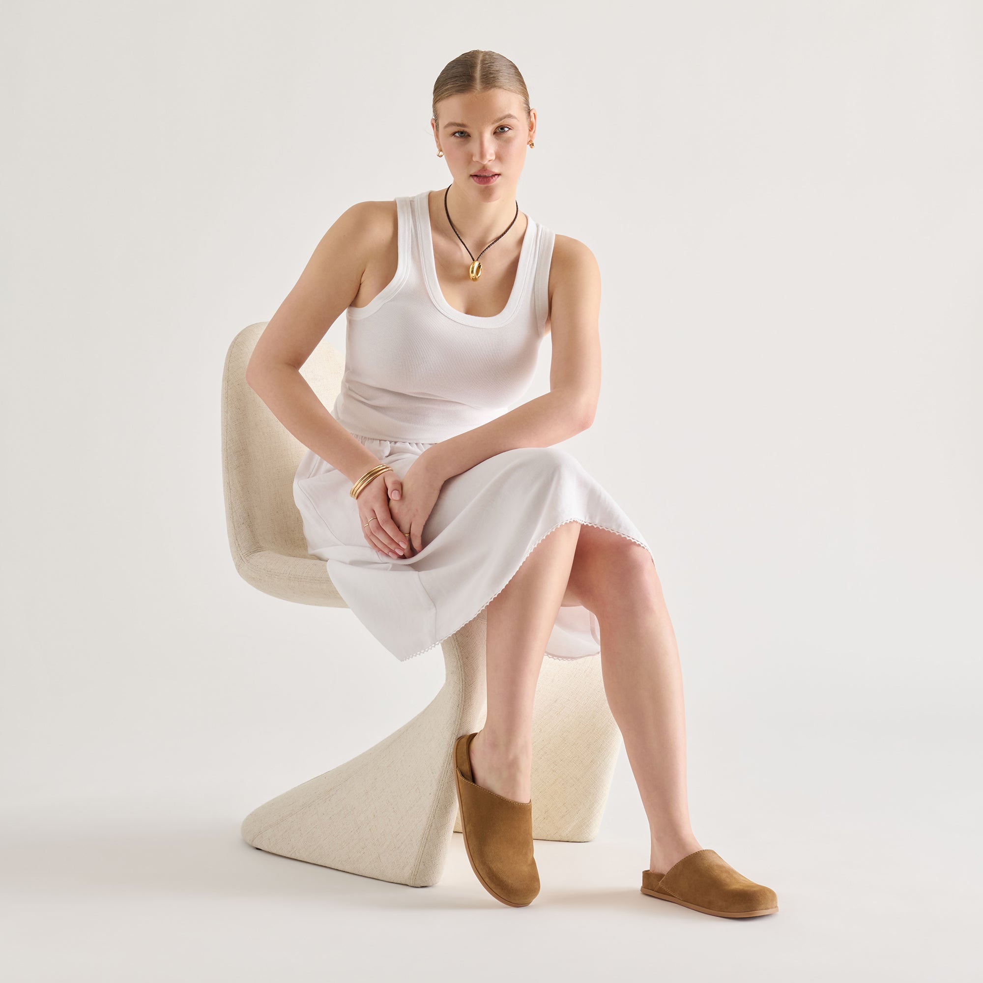 JONEY FLATS LT BROWN SUEDE - view 7