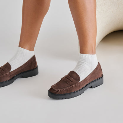 MEREK LOAFERS DK BROWN SUEDE